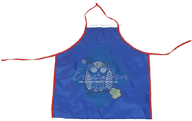 polyester aprons-kids apron-Blue art apron-toddler boy apron